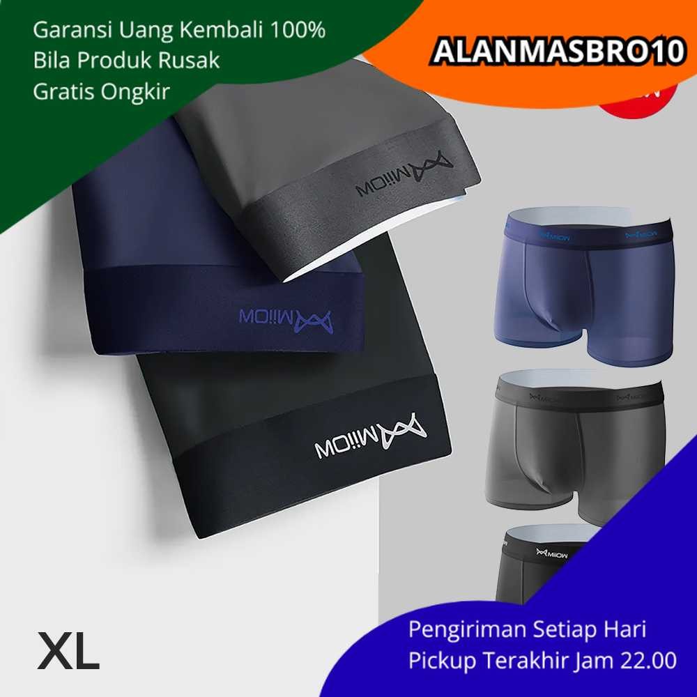 AM10 Celana Dalam Sempak Kolor Boxer Pendek Pria Cowok Laki Laki Tebal Murah Dewasa Original 100% Re