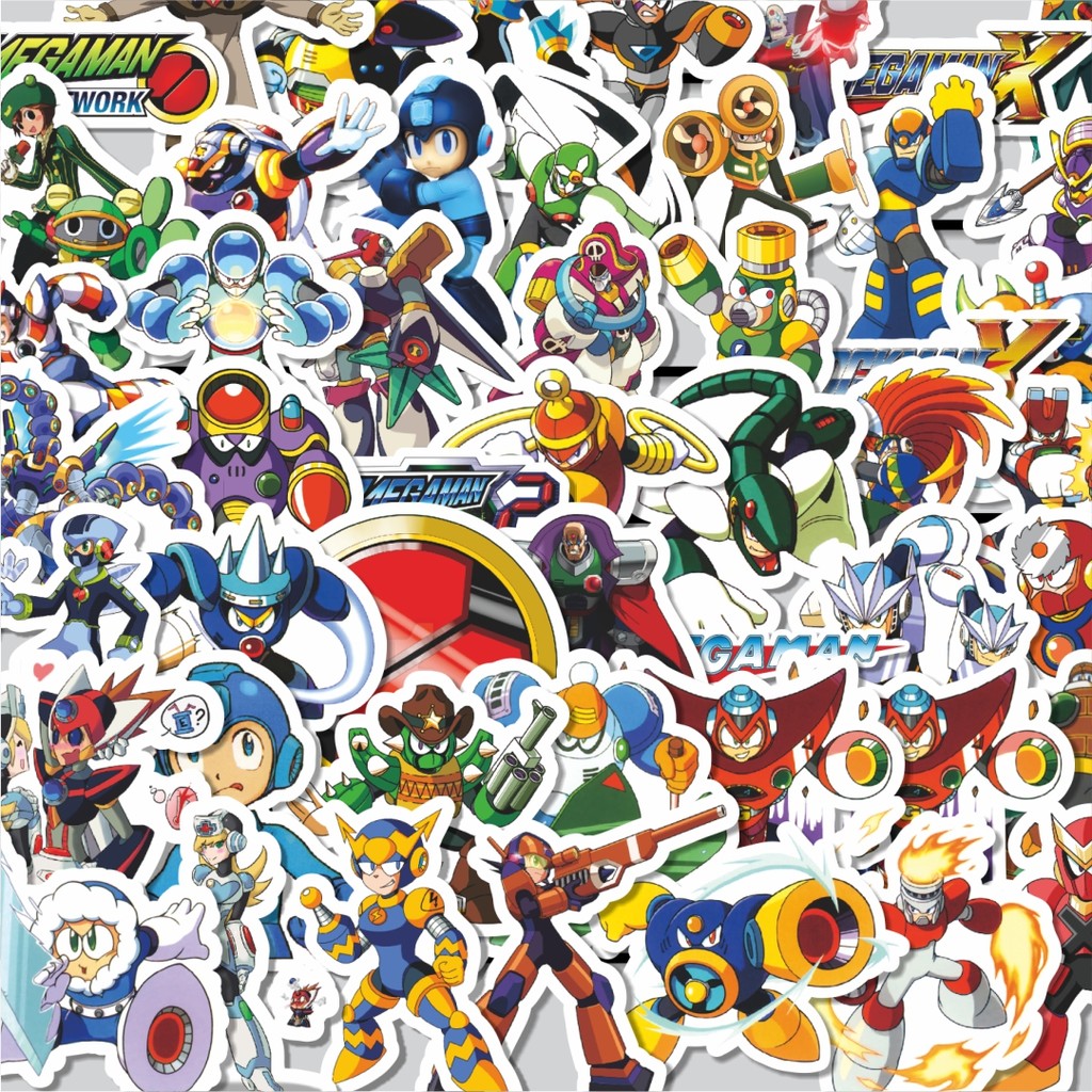 

Stiker Cutting Pack Stiker Capsom Series Megaman Universe Character Mix 4 Isi 100Pcs Series Aesthetic Lucu Keren Untuk Koper Bahan Vynil
