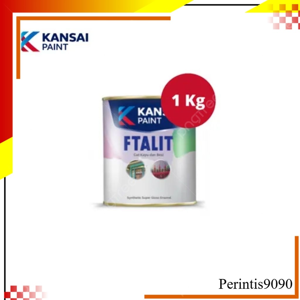 

Cat minyak ftalit kansai paint 1kg 142 gilden yellow