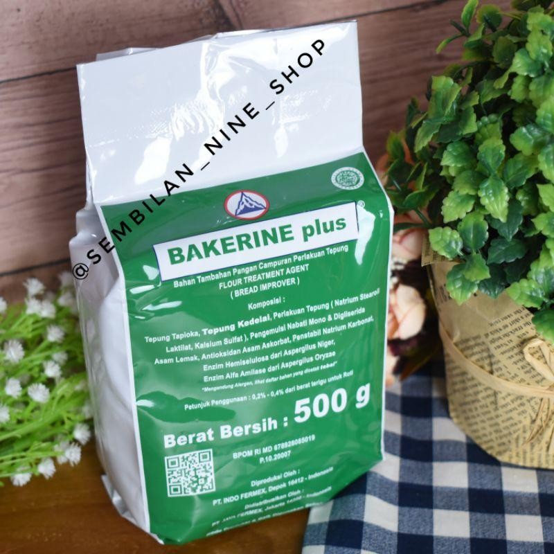 

BAKERINE PLUS Bread Improver 500 Gram Pengembang Roti