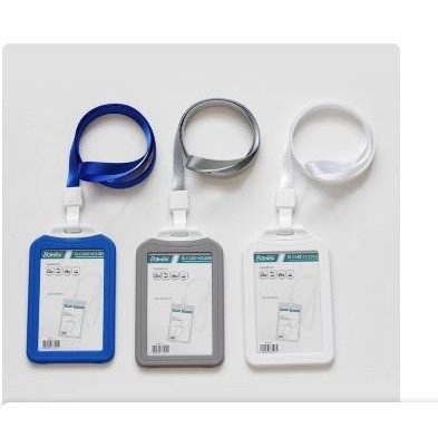 

Promo Bantex White Dual Side ID Card Holder Lanyard Portrait #8881 07