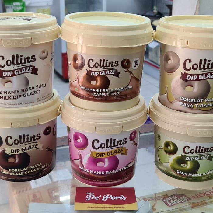 

collins dip glaze donut 1kg - Milk