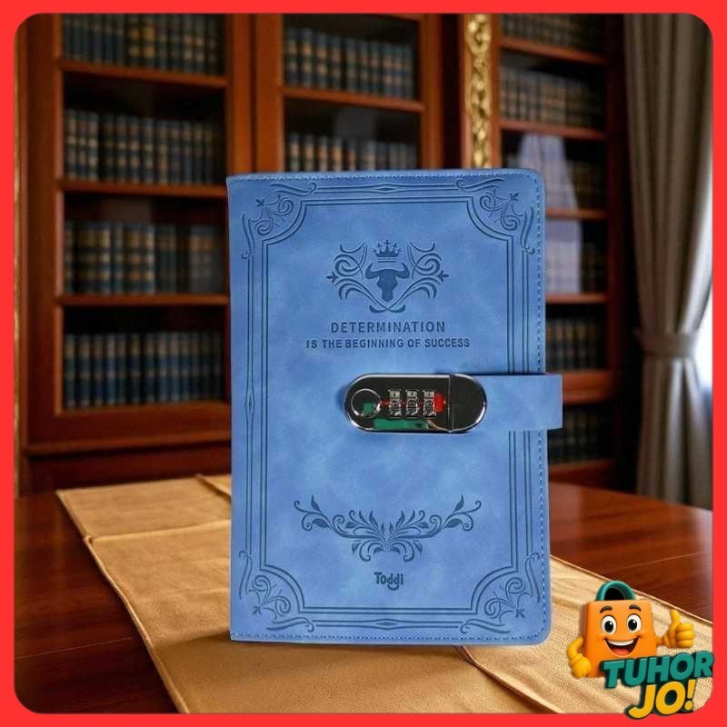 

Toddi Buku Jurnal Leather Determination A5 200 Halaman Grid with Lock - TDD3