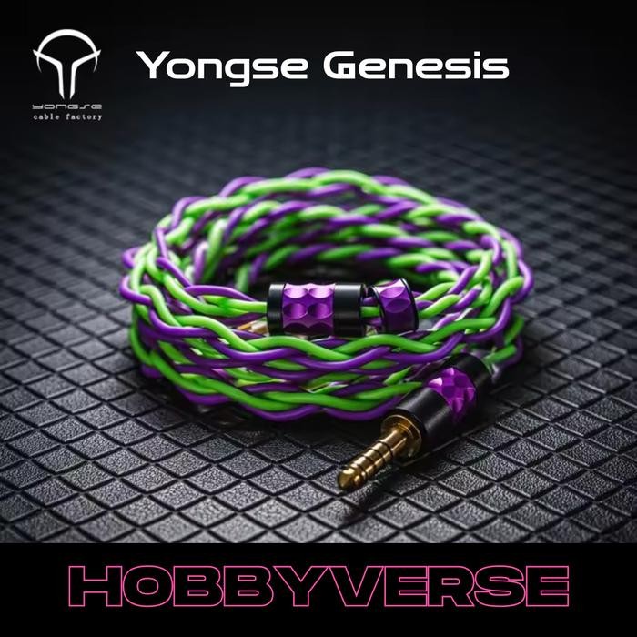 Yongse Genesis 19AWG 4 strands 6N Silver Plated Single Crystal Copper Earphone cable - 2pin 4.4mm