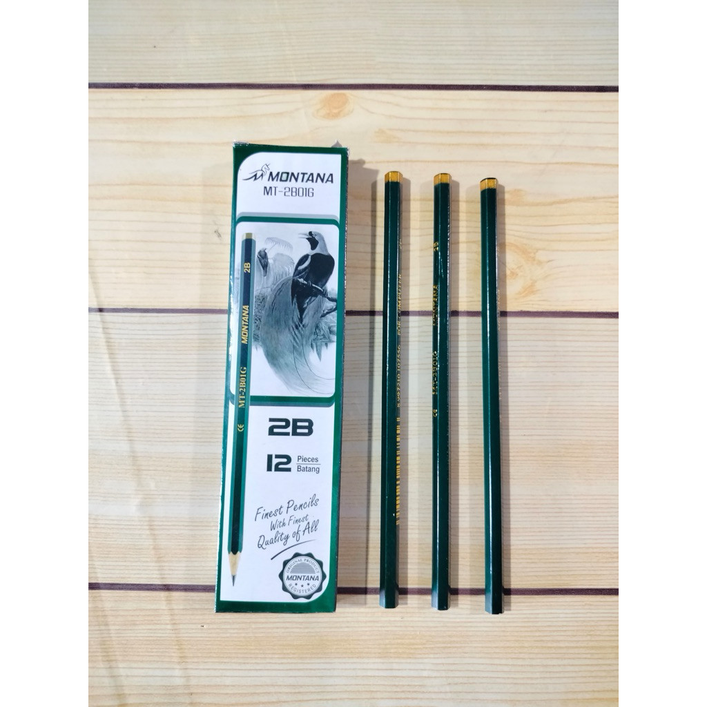 

(Lusin) Pensil 2B Montana Hijau MT-2B01G (Min. order 12pcs)