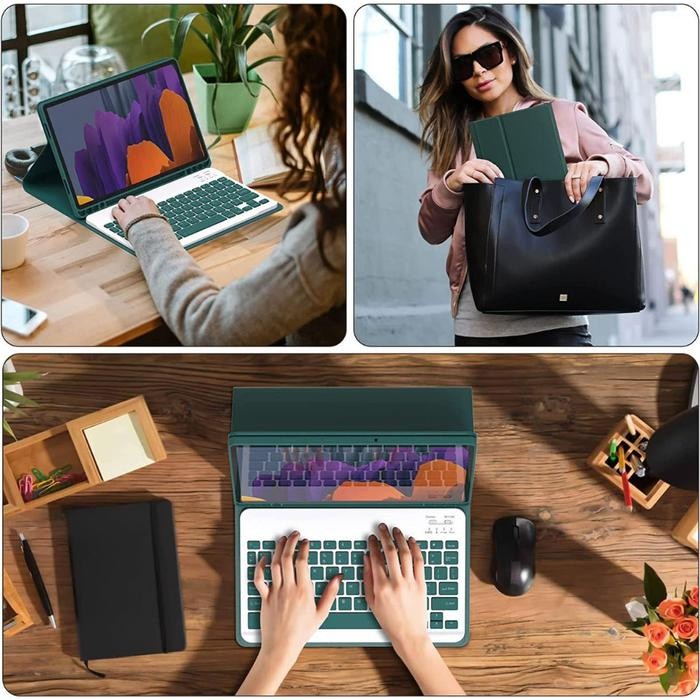 KEYBOARD CASE COMPATIBLE WITH HUAWEI MATEPAD 12X / MATEPAD PRO 12.2 MACARON KEYBOARD WIRELESS BOOK C