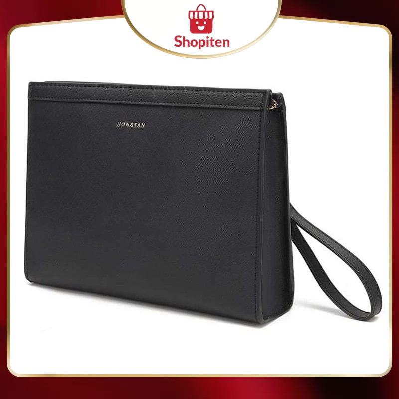 Tas Pria Easton Hand Bag Pria Kulit Import Tas Cowok Waterproof Clutch Pria Free Gift Box HYM Bag