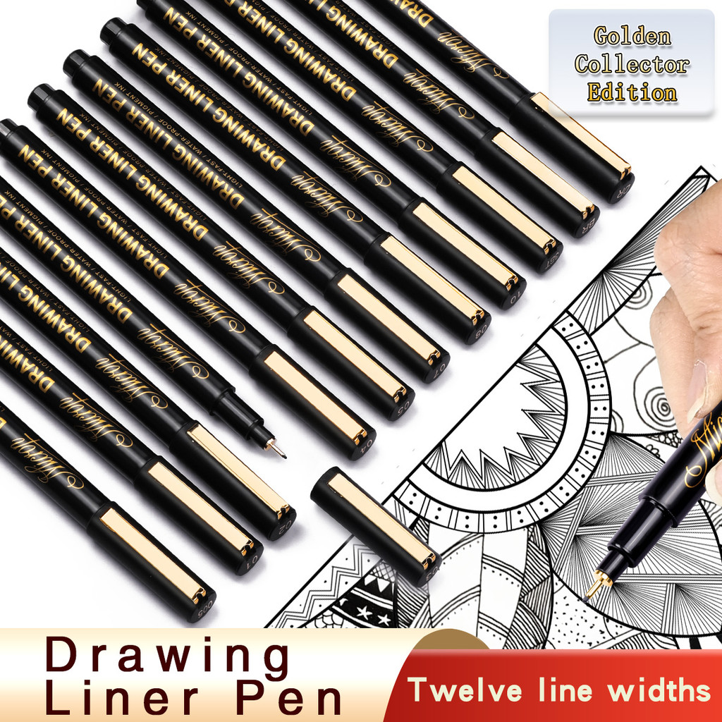 

Manga Markers Needle Pen Art Hand-painted Hook Line Pen Sketch Pens Stationery Set Art Supplies School Supplies Art Pen