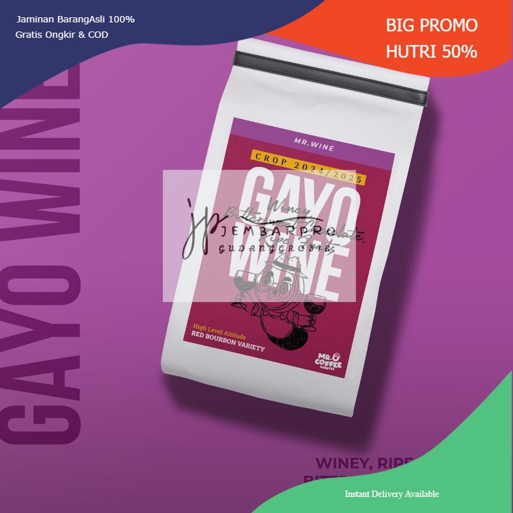 

Kopi Arabika GAYO WINE | biji Kopi Aceh single origin arabica SPECIAL