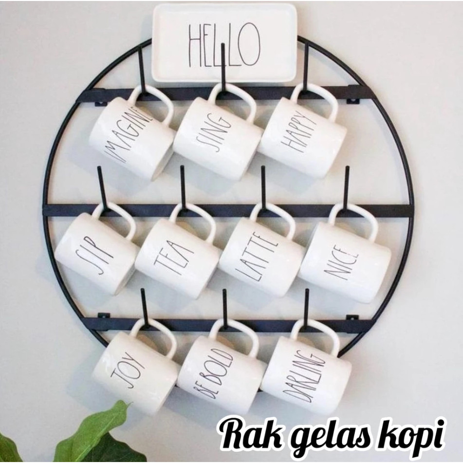 RGK01 / RAK GELAS KOPI / rak gelas kopi minimalis