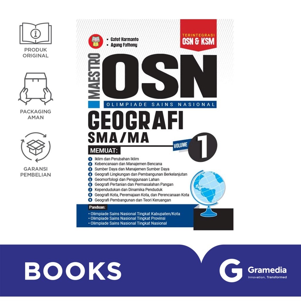 Maestro OSN Geografi SMA/MA Volume 1 (Gatot Harmanto, Agung Fathony)