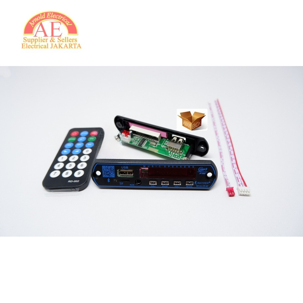 (AE) Modul Kit Rayden Mp3 Bluetooth Receiver USB FM Radio ( PACKING FREE Bubble Wrab,DUS) Speaker