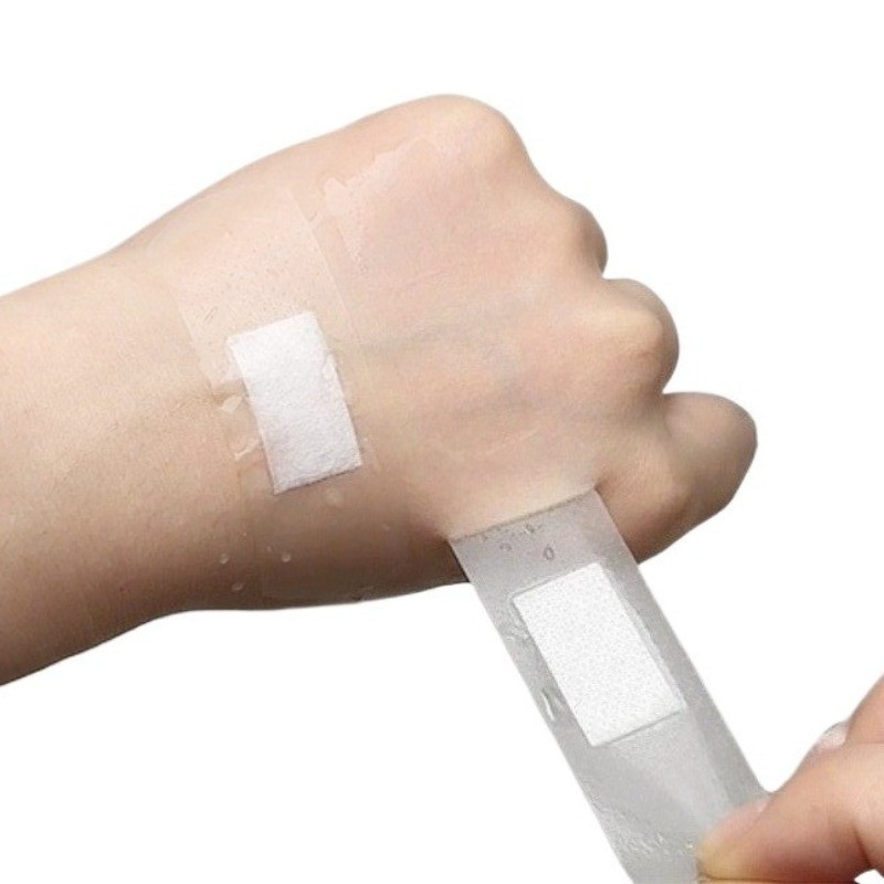 60Pcs/Set Transparent Band Aid Breathable Wound Care Dressing Patch Tape for First Aid Plaster PE Ad