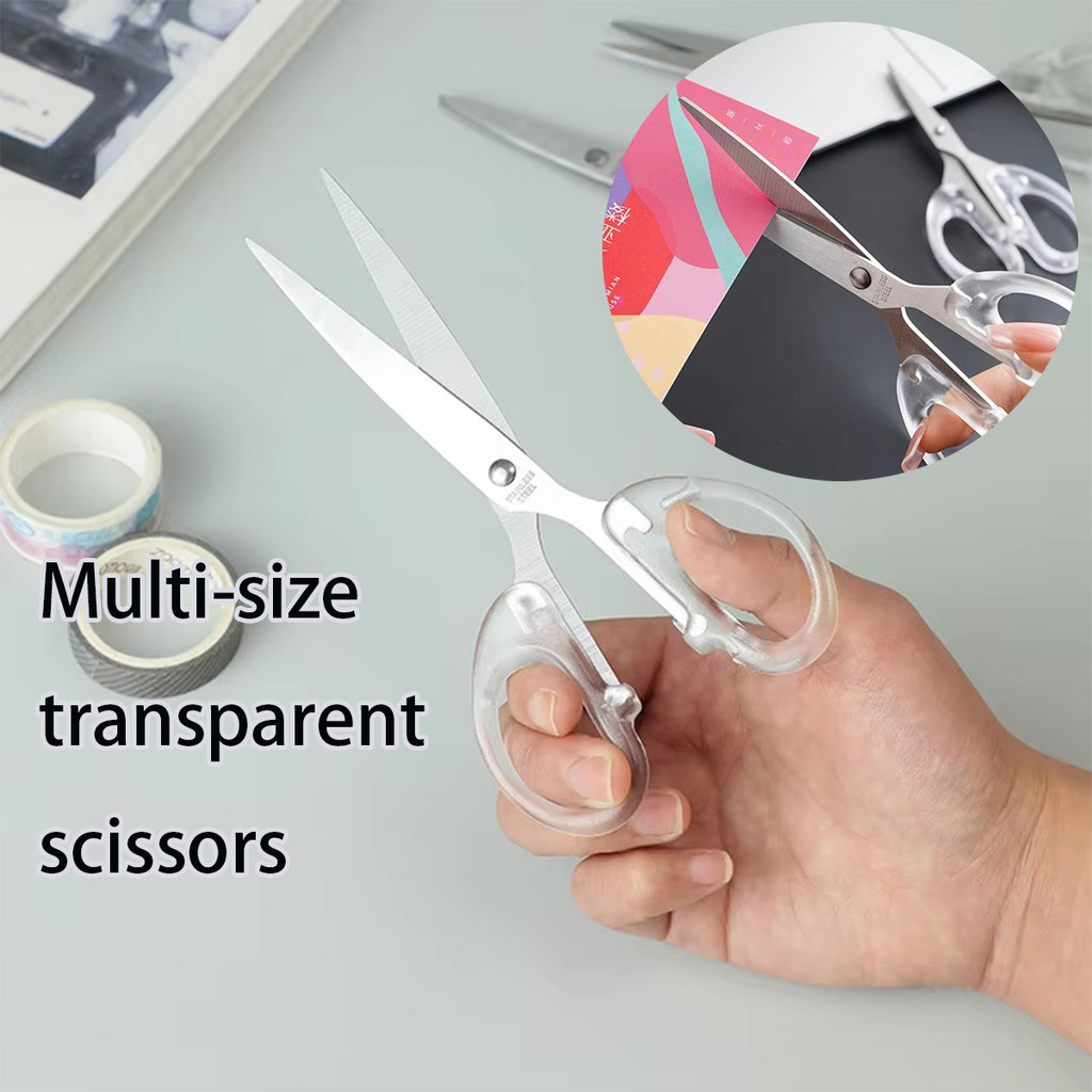 

Gunting Kertas Aesthetic Akrilik Transparan Scissors Scrapbook Cutter Perlengkapan Use Bening Multifungsi