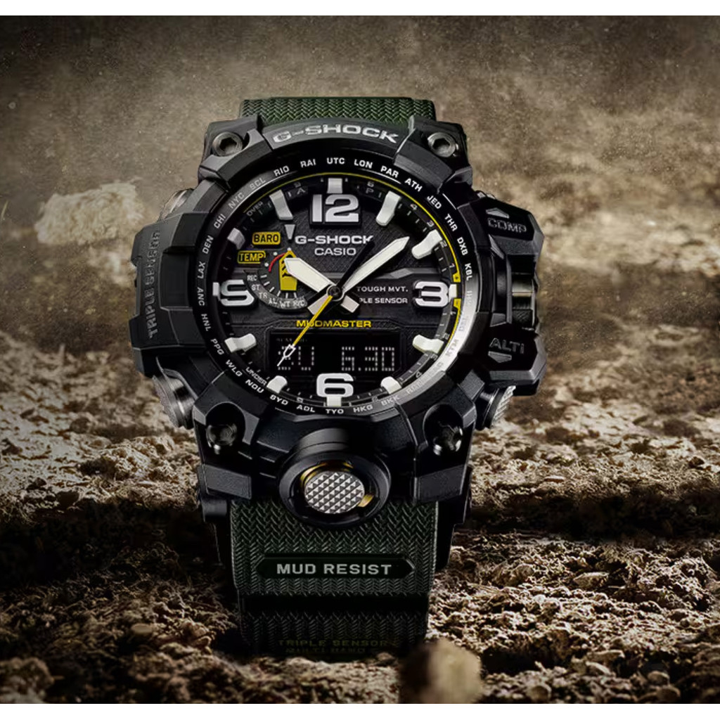 CASIO G-SHOCK G-SHOCK GWG-1000-1A3 MUDMASTER 20 BAR WATER RESISTANT