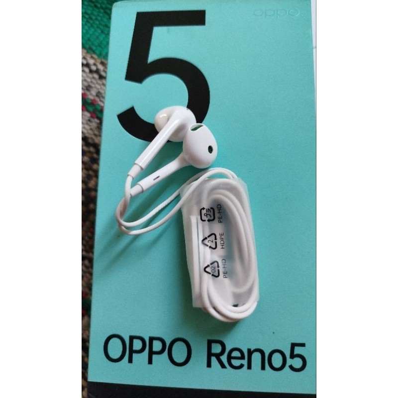 JAMIN MURAH Headset ori oppo reno 5 ( GARANSI GAK ORI UANG KEMBALI 5X LIPAT)(BISA LANGSUNG ORDER)