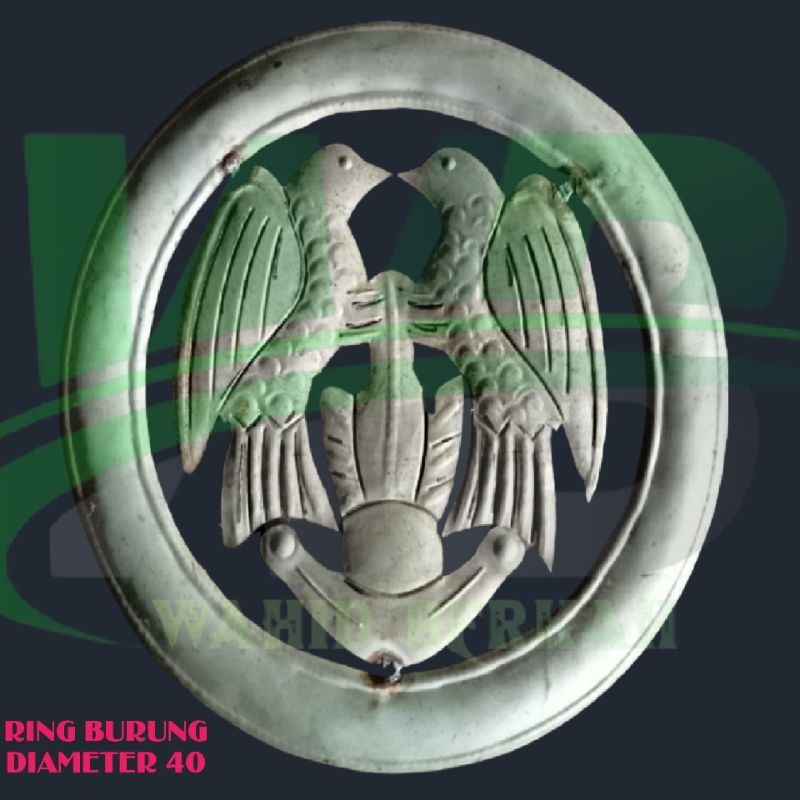 NEW PRODUK ORNAMEN PAGAR BESI RING BURUNG 40CM DUA MUKA , HIASAN PAGAR BESI TERLARIS