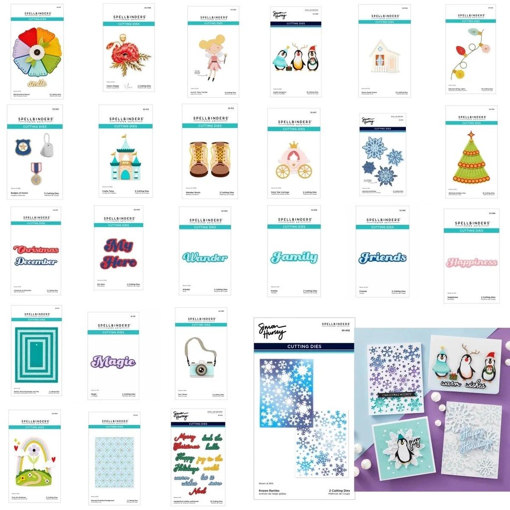 

2025 Christmas Letter Dancin Poppy Snowflakes Penguins Cutting Dies For DIY Decorating Scrapbook Paper Card Album Craft Cut Die