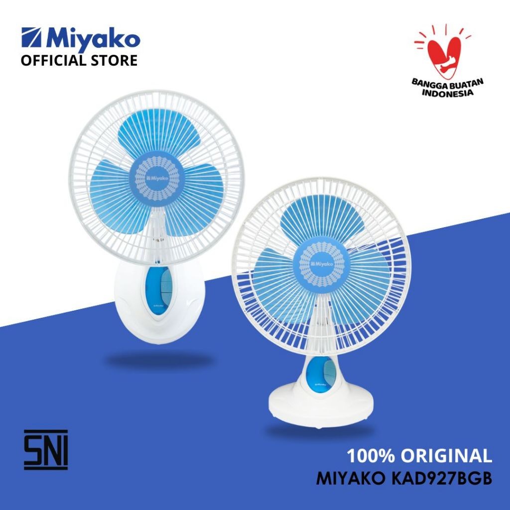 Kipas Angin Miyako KAD927BGB - Kipas Meja - Kipas dinding 9 inc- BISA COD