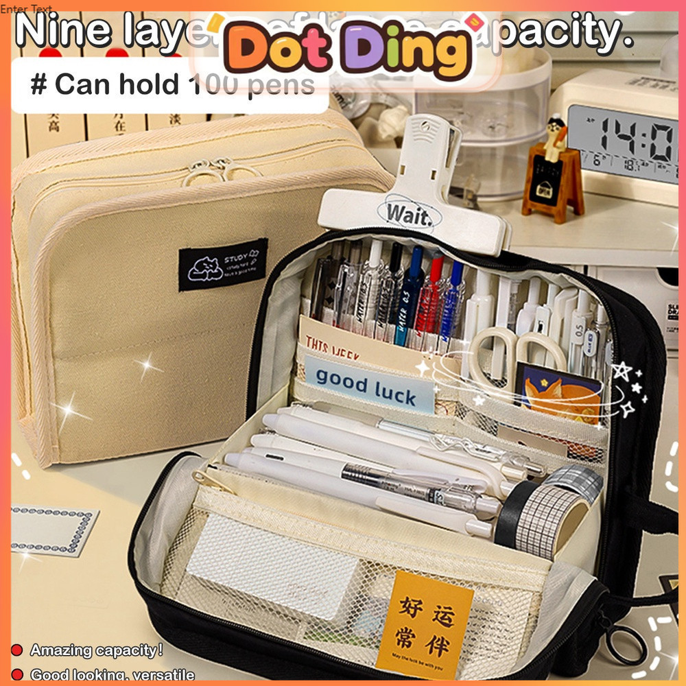 

[DOTDING] ‌Tempat Pensil Sekolah Anti Bocor - Desain Sederhana Kapasitas XL untuk Siswa Menengah & Mahasiswa‌ Q076