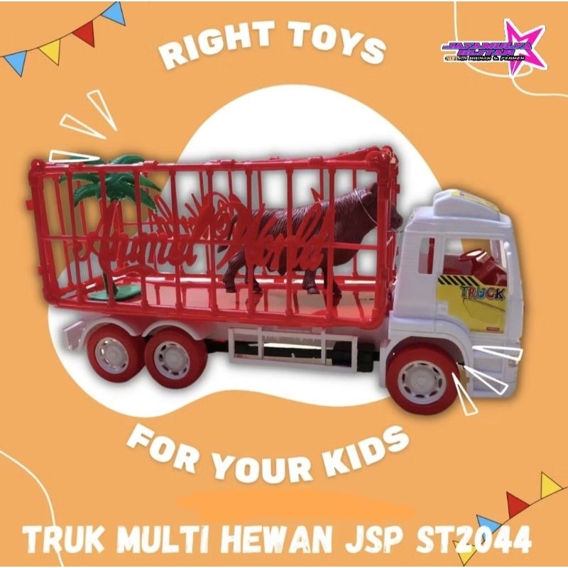 [Ready] Mainan Truk Bak Hewan ST 2044 (Harga Grosir)