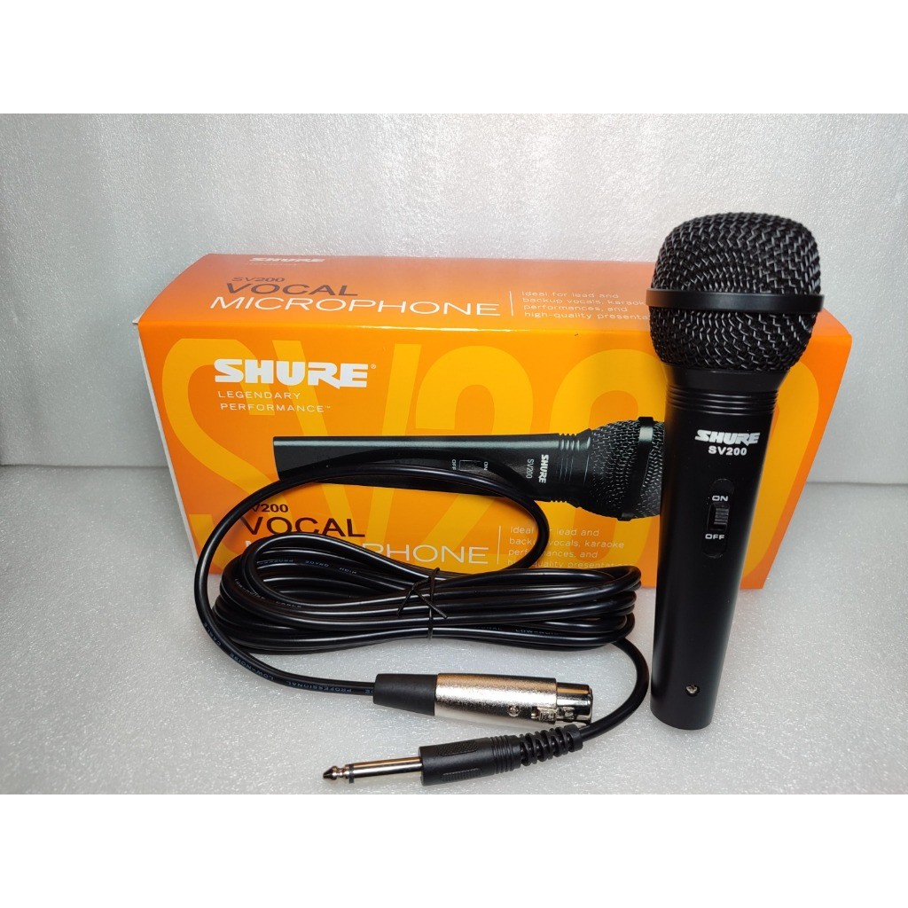 mikrofon mic mikrofon kabel shure sv 200