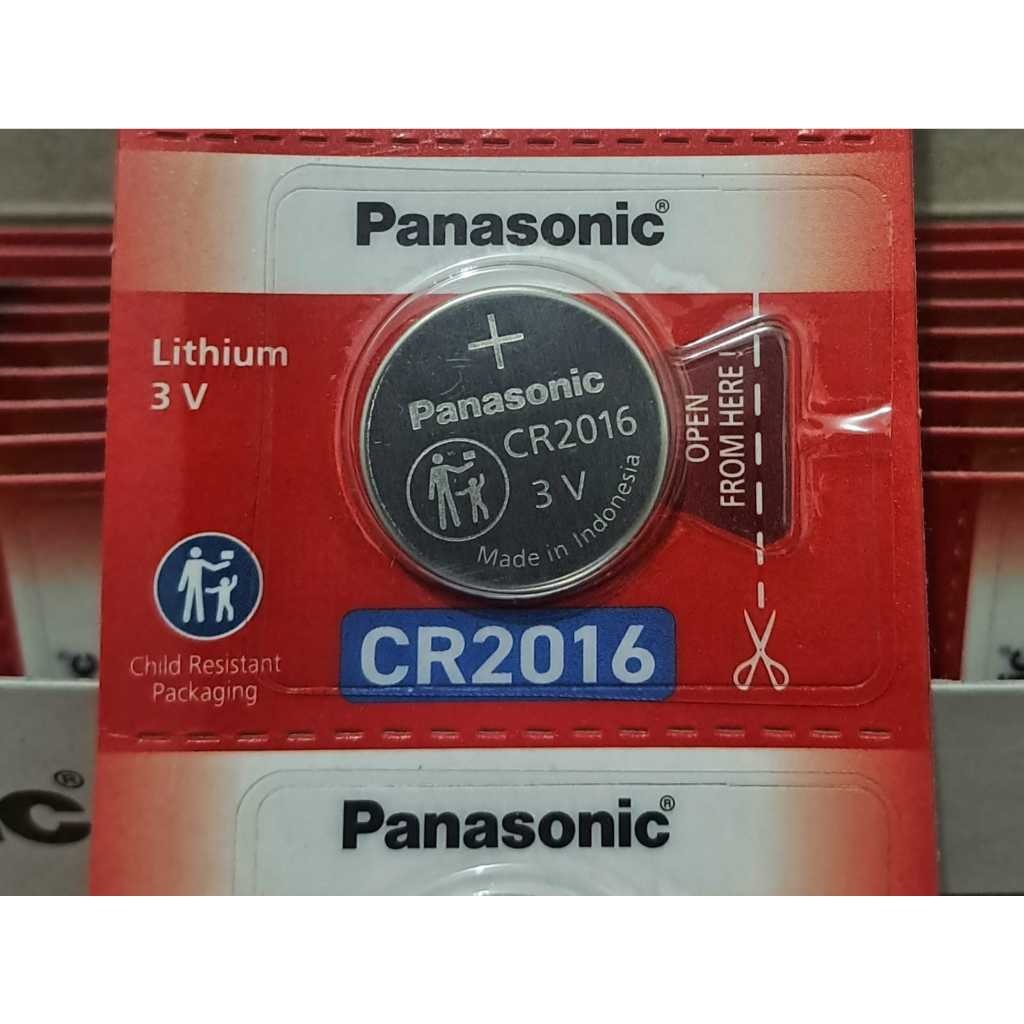 Baterai Panasonic CR2016 Original 3V Made in Indonesia / Baterai CR 2016 Panasonic Satuan