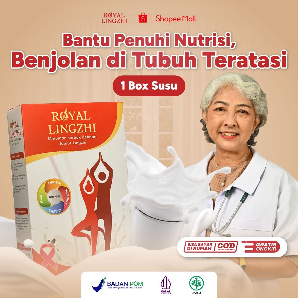 

Royal LingZhi Susu Drink Herbal Etawa Atasi Kanker Serviks Penghambat Tumor Benjolan Lunak Paru-paru Menutrisi Tubuh Hilangkan Nyeri