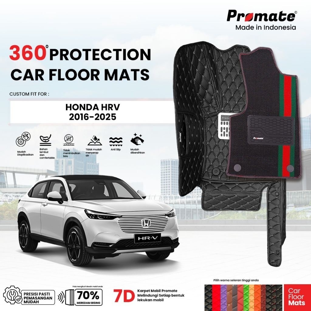Karpet Kulit mobil Karpet Mobil Honda HRV Tahun 2016-2025 Customfit Fullset Bagasi