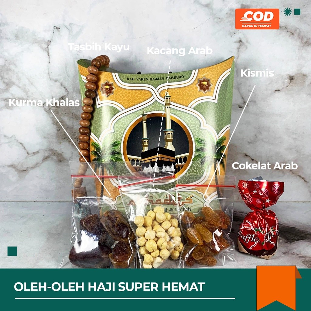 

PAKET OLEH OLEH HAJI SUPER HEMAT EKONOMIS / SOUVENIR HAMPERS OLEH OLEH UMROH HAJJ