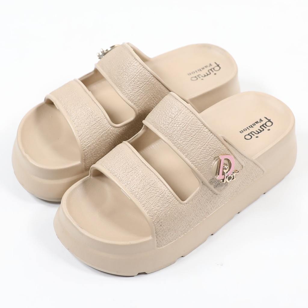 Sandal Wanita Slip On 2538M Sandal Kondangan Wanita/ Sandal Acara Bahan EVA Rubber Full