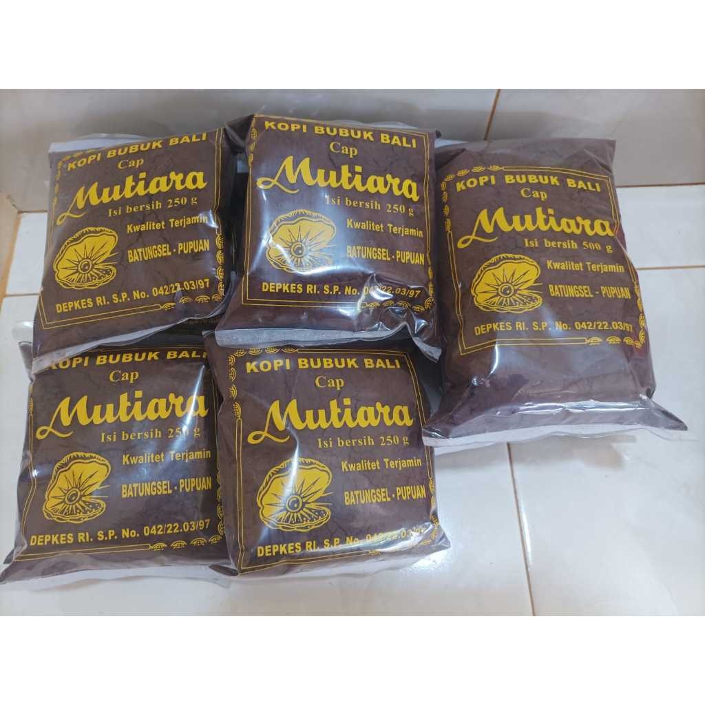 

Kopi Bubuk Bali Cap Mutiara 250 gr/robusta Coffee
