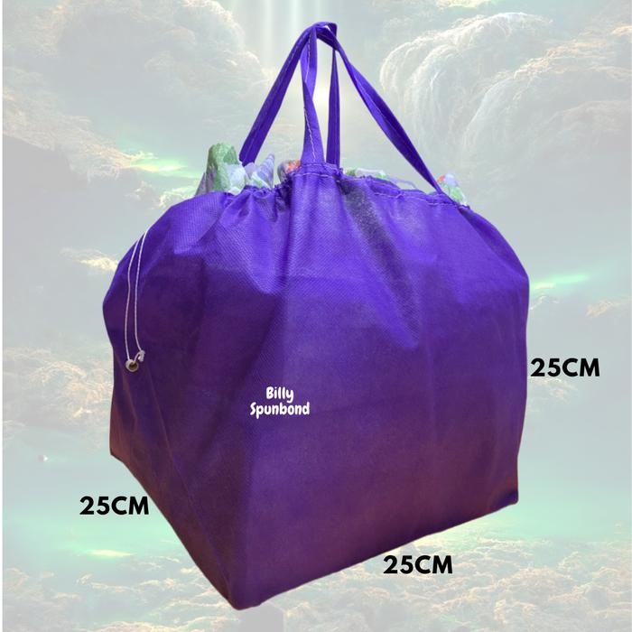

TERBARU!!! Tas Serut 25x25 Spunbond, Nasi Box, 40GSM,Tas Hajatan,Tas Syukuran 25 - RANDOM MIX