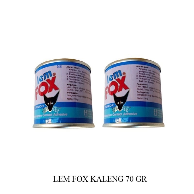 

Lem Fox Yunior 70 Gr Kaleng Biru