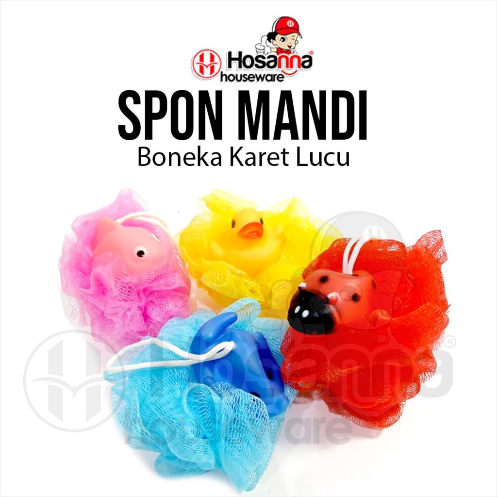 ❤️️Spon Mandi BONEKA KARET / Bath Sponge Boneka Lucu❤️️