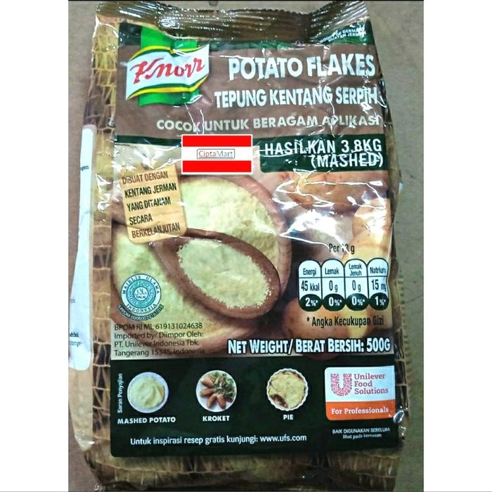 

Hot Produk Knorr Potato Flakes Tepung Kentang 500 gr Terbaik dan Terlaris