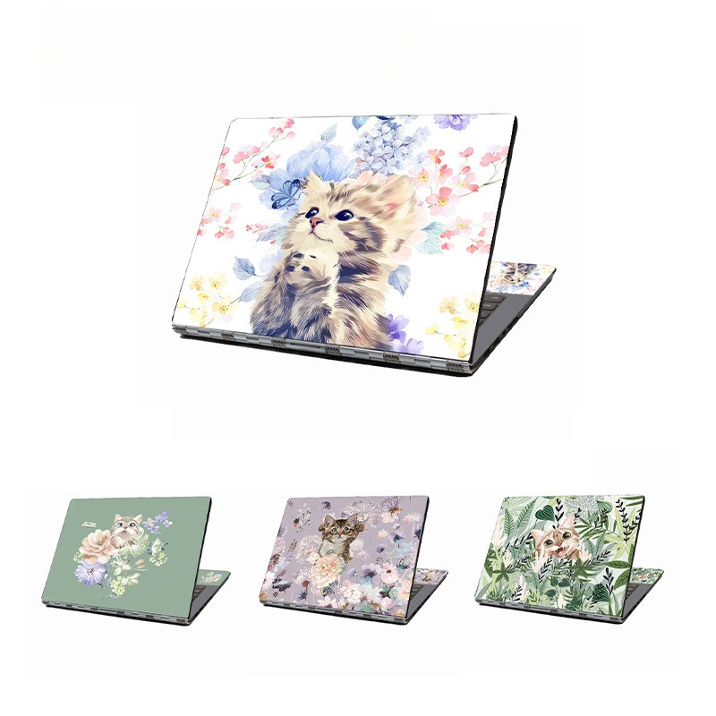 Cat Desgin Laptop skins Laptop sticker cover hp Notebook Cover Art Decal 15.6 17.4 inch laptop