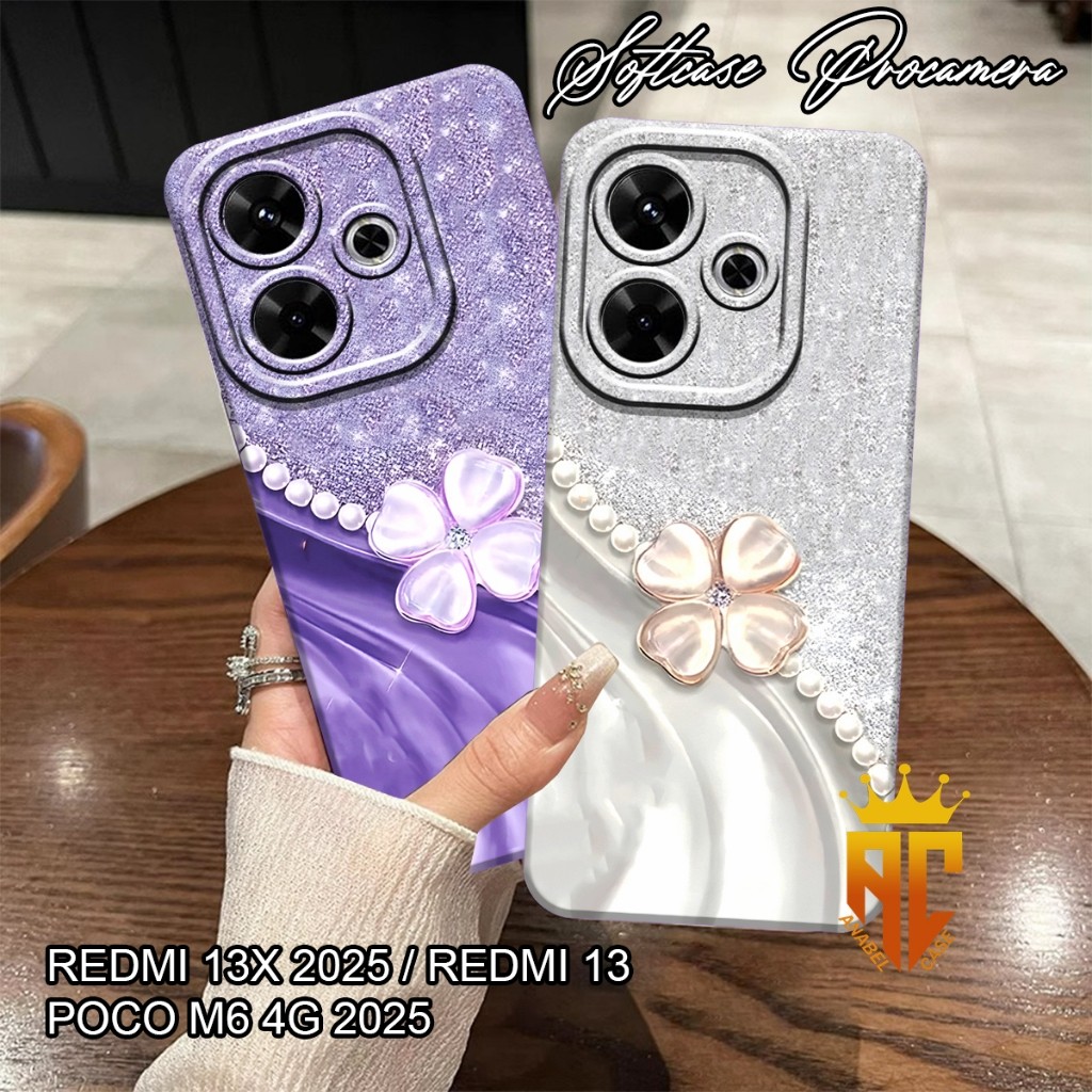 Case Hp Xiaomi Redmi 13x - Redmi 13 - Redmi Poco M6 Motif Bunga Manik - Case Hp - Case Redmi [CD4]