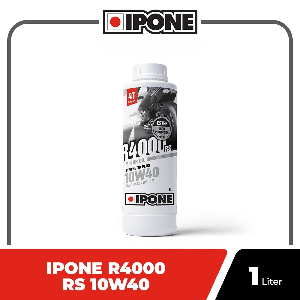 (HB) ORIGINAL Oli Mesin Ipone R4000 RS 10W40 ESTER SEMI SYNTHETIC - Oli Motor 4 Tak Ninja CBR GSX R1