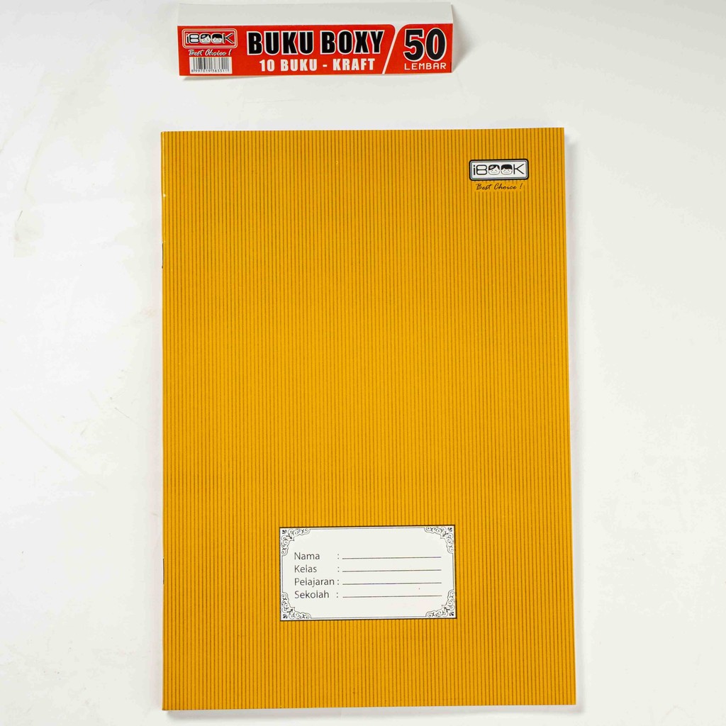 

Buku Tulis iBook isi 50Lbr Boxy Cover Kraft @10 Pcs