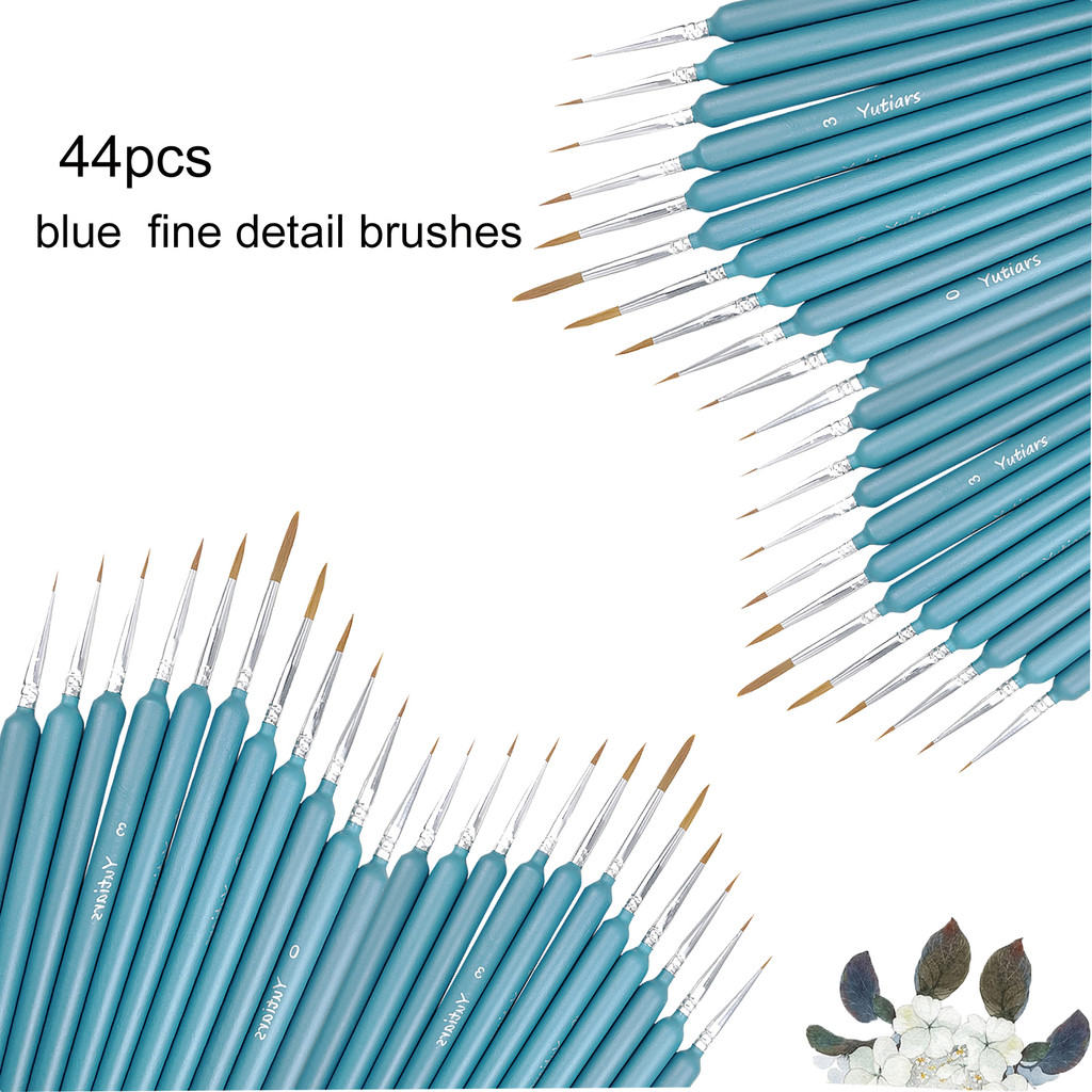 

Miniature Detail Paint Brushes with 44 Sizes Wooden Fine Tip Paint Brush for Watercolor Painting Acrylic Art Painting Model Draw