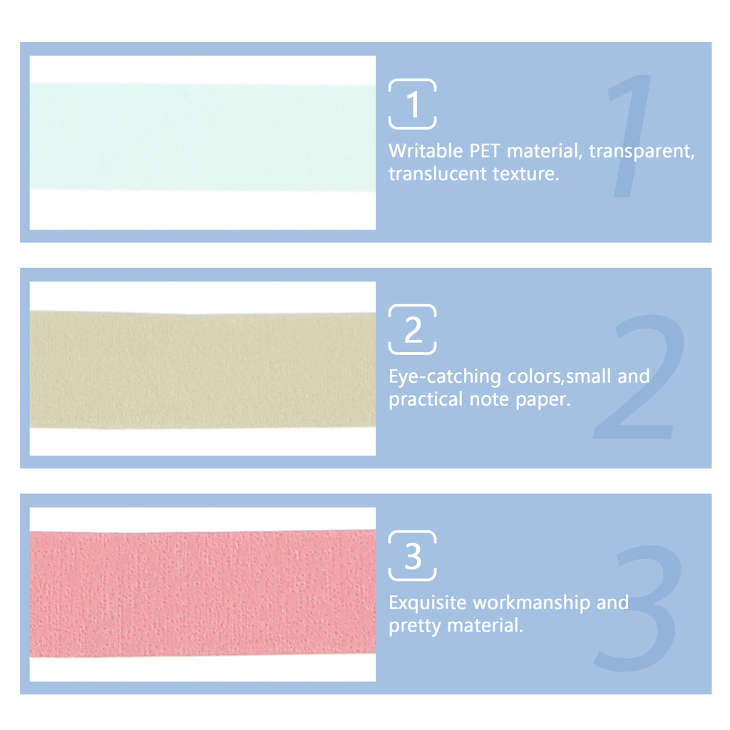 

6 Pcs Small Adhesive Sticker Message Pad Memo Static Self-stick Stickers Stationery Pads