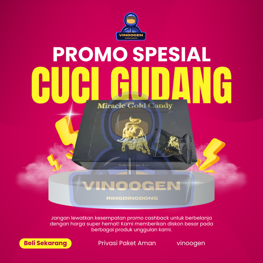 

Miracle Gold Candy Permen Miracle Original Isi 30Pcs