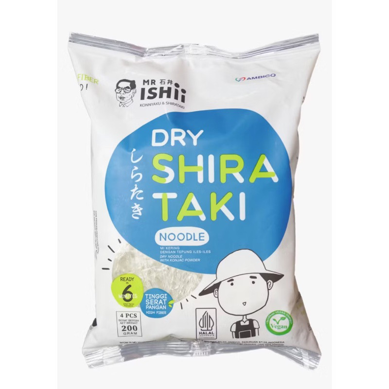 

Mie Shirataki Ishii Kering Dry Shirataki DIET Rendah Kalori Keto 200 Gram