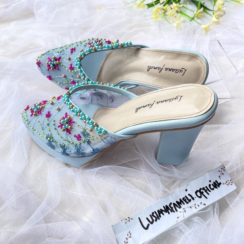 | Sepatu pesta kondangan heels wedding mewah sepatu pengantin wanita custom sepatu pesta sepatu lama