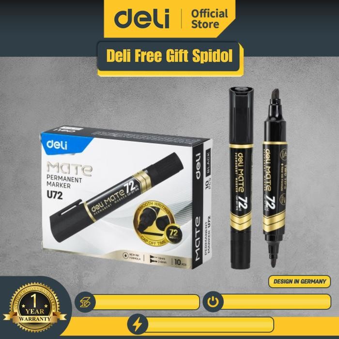 

[FREE GIFT] Deli Spidol Marker Permanent
