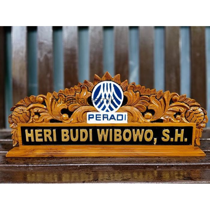 PAPAN NAMA + PAPAN NAMA MEJA UKIR + PAPAN NAMA MEJA KANTOR (KAYU JATI)