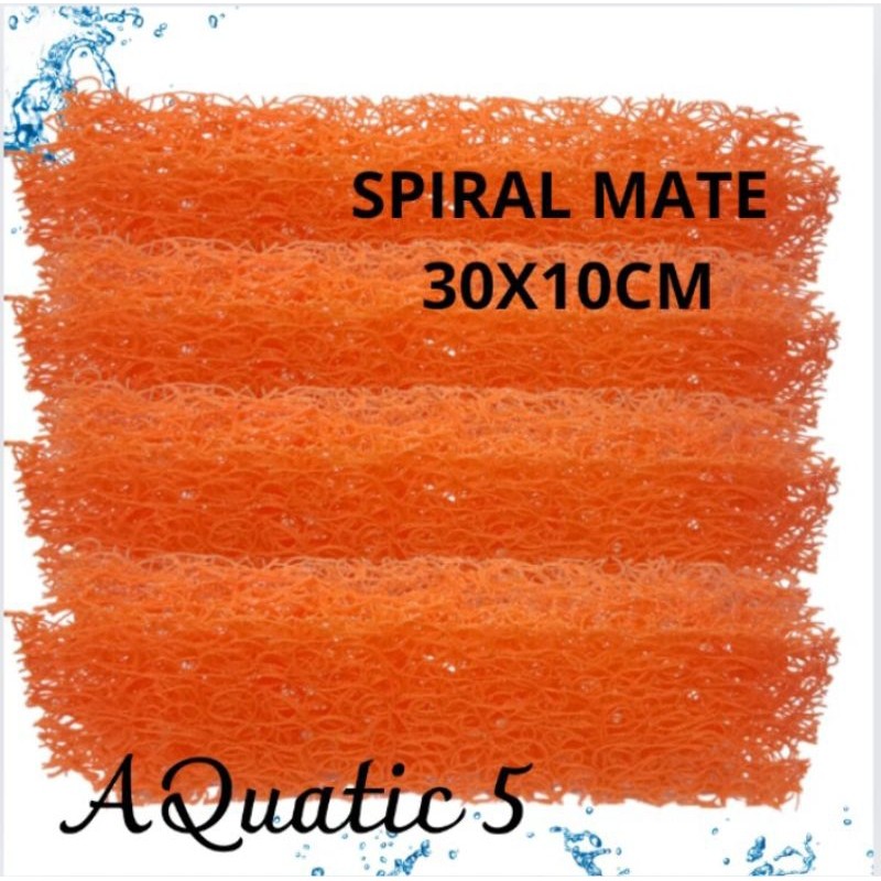 SPIRAL MATE / JAPMATE PREMIUM JAPMATE ORANGE 30x10CM MEDIA FILTER KOLAM AQUARIUM