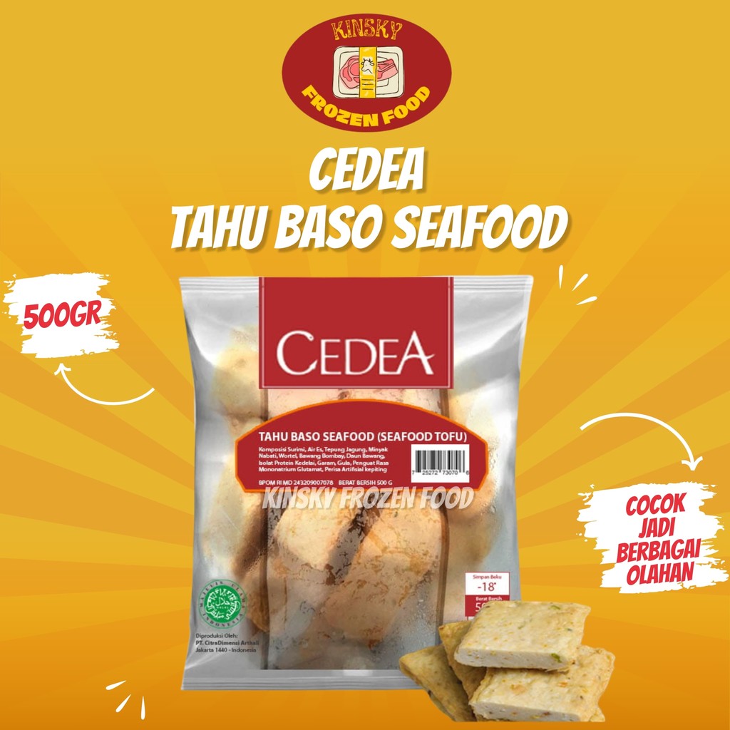 

CEDEA TAHU BASO SEAFOOD TOFU 500 GR