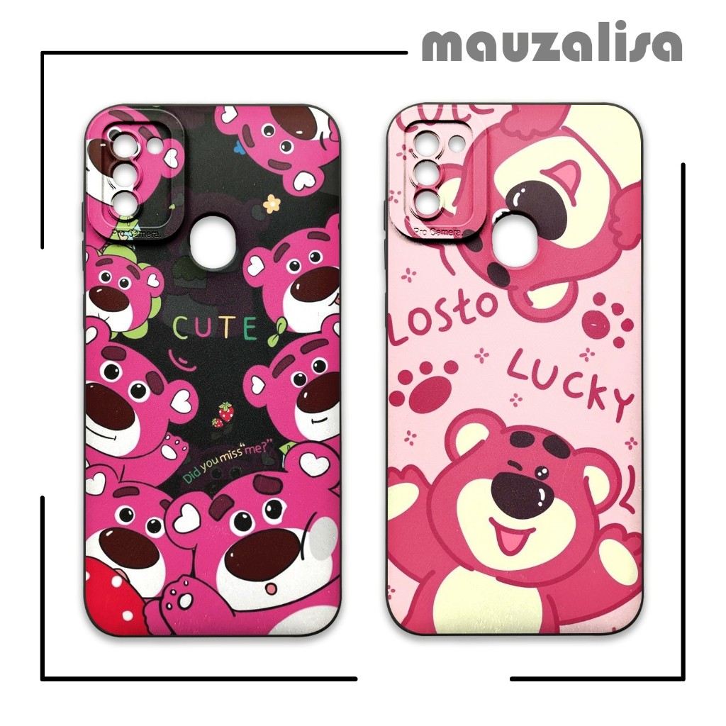 Softcase Samsung A11 M11 Motif Kartun Lotso - Casing Silikon Tpu Model Karakter Beruang